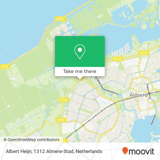 Albert Heijn, 1312 Almere-Stad map