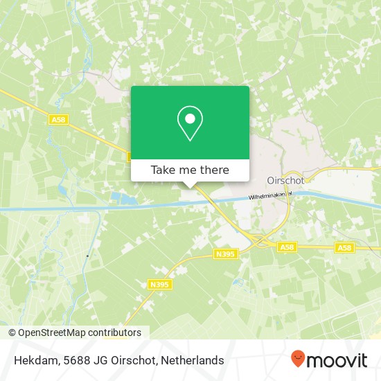 Hekdam, 5688 JG Oirschot map