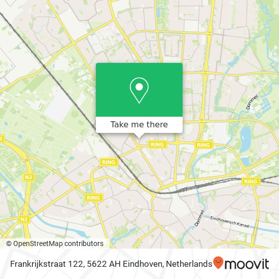 Frankrijkstraat 122, 5622 AH Eindhoven Karte