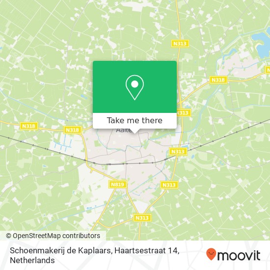 Schoenmakerij de Kaplaars, Haartsestraat 14 map