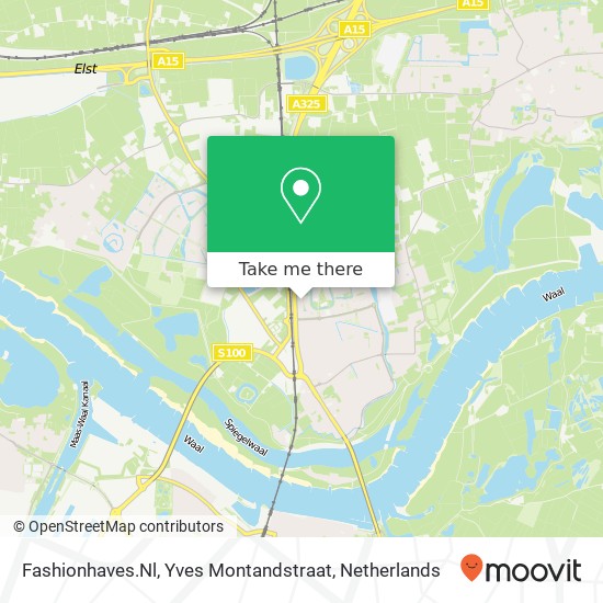 Fashionhaves.Nl, Yves Montandstraat map