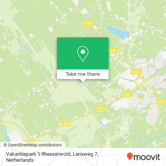 Vakantiepark 't Rheezerwold, Larixweg 7 map