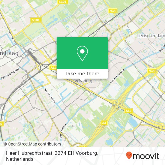 Heer Hubrechtstraat, 2274 EH Voorburg map