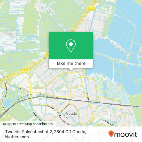 Tweede Palensteinhof 2, 2804 GD Gouda map