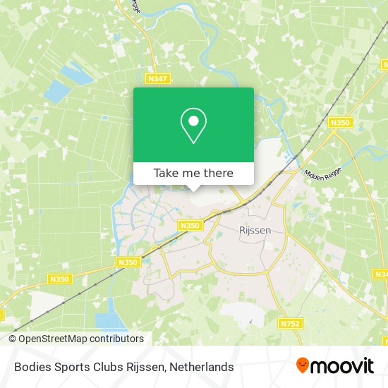 Bodies Sports Clubs Rijssen map