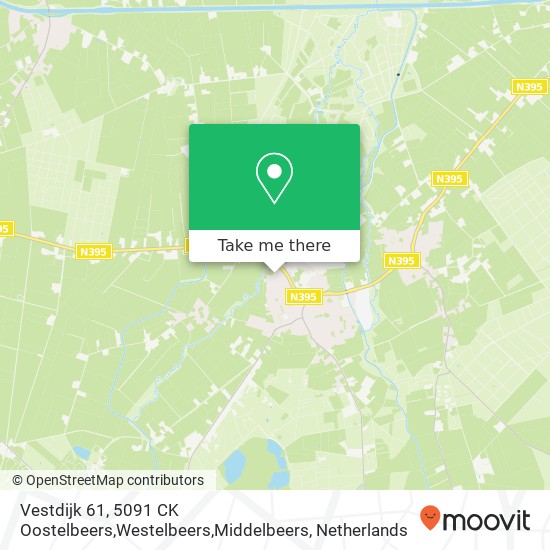 Vestdijk 61, 5091 CK Oostelbeers,Westelbeers,Middelbeers map