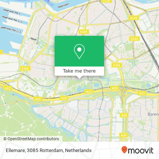 Ellemare, 3085 Rotterdam map