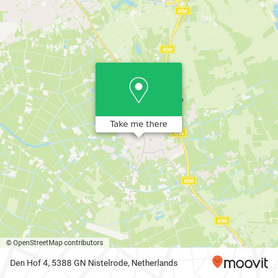Den Hof 4, 5388 GN Nistelrode map