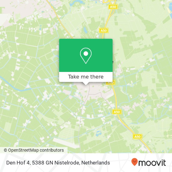 Den Hof 4, 5388 GN Nistelrode Karte