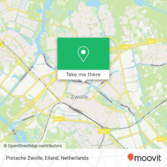 Pistache Zwolle, Eiland Karte