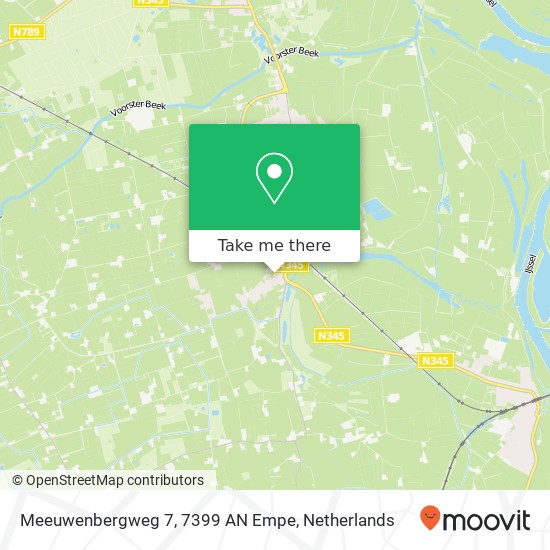 Meeuwenbergweg 7, 7399 AN Empe Karte