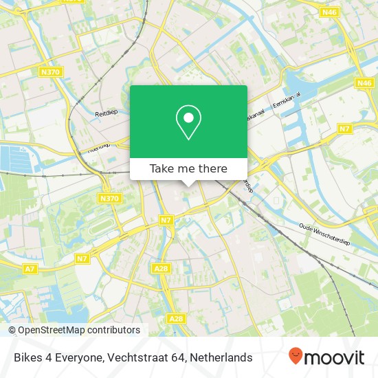 Bikes 4 Everyone, Vechtstraat 64 map