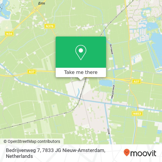 Bedrijvenweg 7, 7833 JG Nieuw-Amsterdam Karte