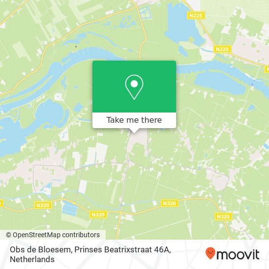 Obs de Bloesem, Prinses Beatrixstraat 46A map