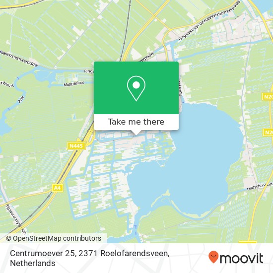 Centrumoever 25, 2371 Roelofarendsveen Karte