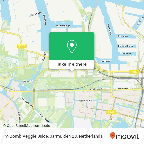 V-Bomb Veggie Juice, Jarmuiden 20 map