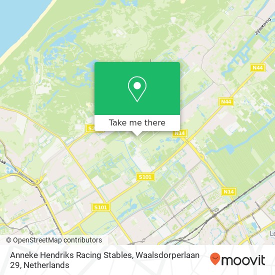 Anneke Hendriks Racing Stables, Waalsdorperlaan 29 map