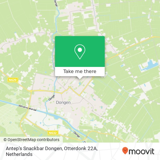 Antep's Snackbar Dongen, Otterdonk 22A Karte