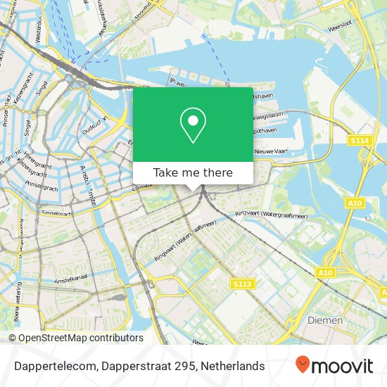 Dappertelecom, Dapperstraat 295 map