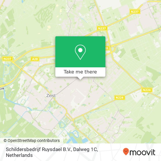 Schildersbedrijf Ruysdael B.V., Dalweg 1C map