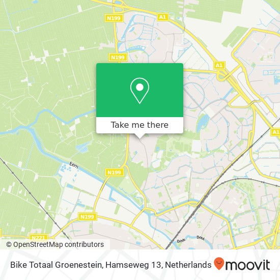 Bike Totaal Groenestein, Hamseweg 13 map