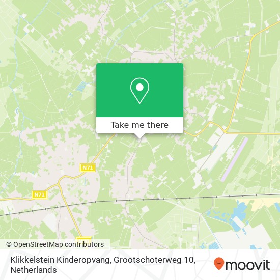 Klikkelstein Kinderopvang, Grootschoterweg 10 Karte