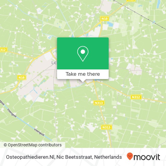 Osteopathiedieren.Nl, Nic Beetsstraat Karte