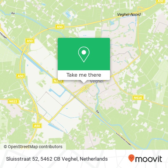 Sluisstraat 52, 5462 CB Veghel map