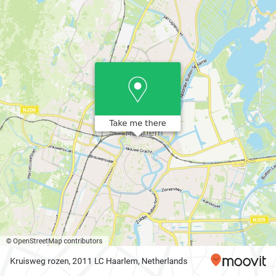 Kruisweg rozen, 2011 LC Haarlem map