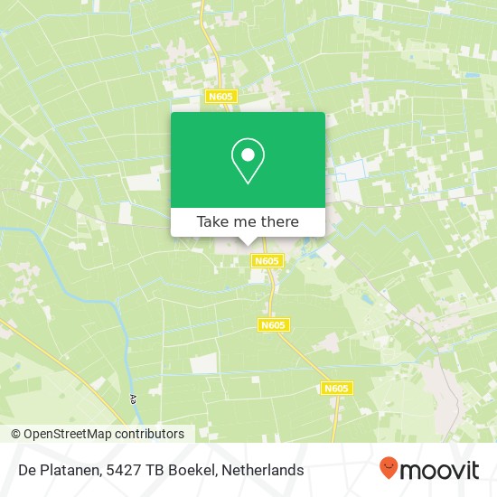 De Platanen, 5427 TB Boekel map