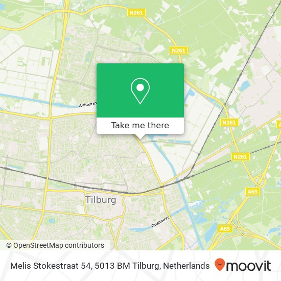 Melis Stokestraat 54, 5013 BM Tilburg Karte