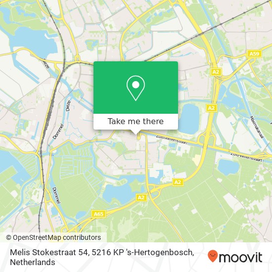 Melis Stokestraat 54, 5216 KP 's-Hertogenbosch map