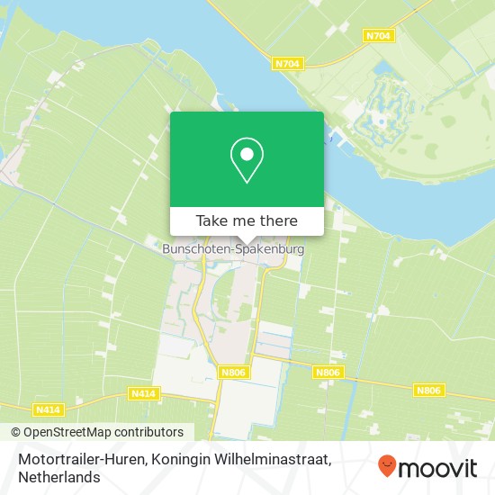 Motortrailer-Huren, Koningin Wilhelminastraat map