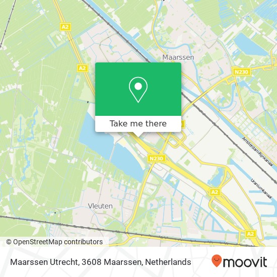 Maarssen Utrecht, 3608 Maarssen map