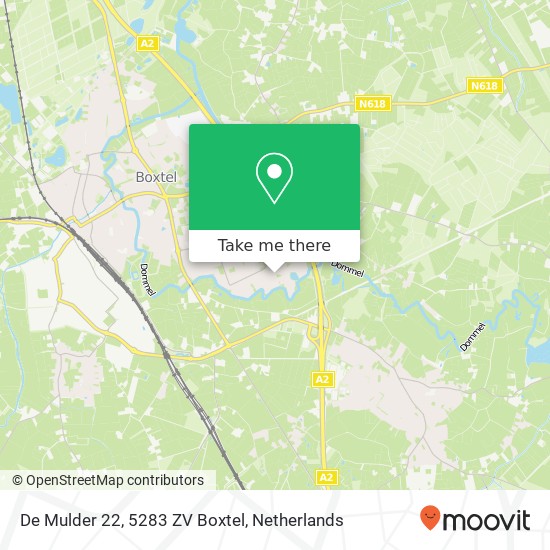 De Mulder 22, 5283 ZV Boxtel Karte