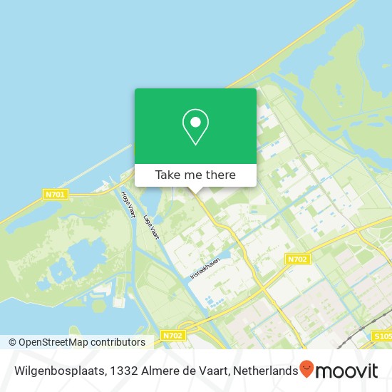 Wilgenbosplaats, 1332 Almere de Vaart map