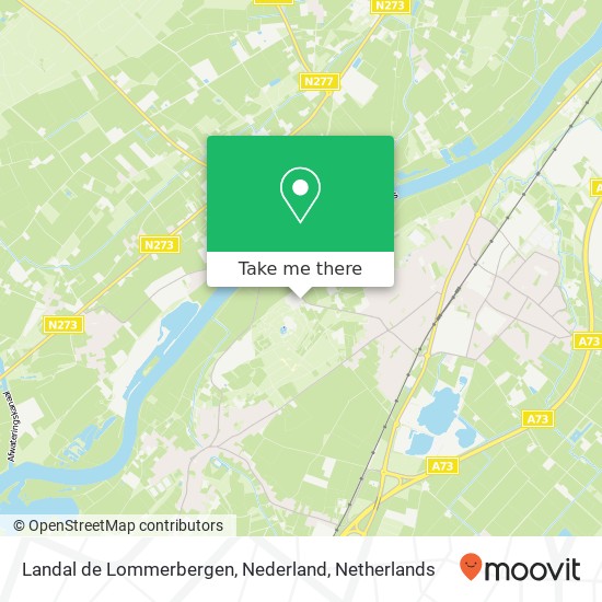 Landal de Lommerbergen, Nederland Karte