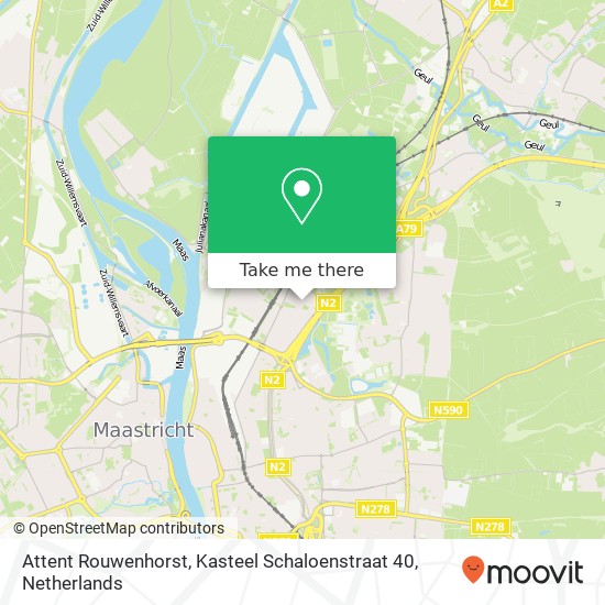 Attent Rouwenhorst, Kasteel Schaloenstraat 40 map