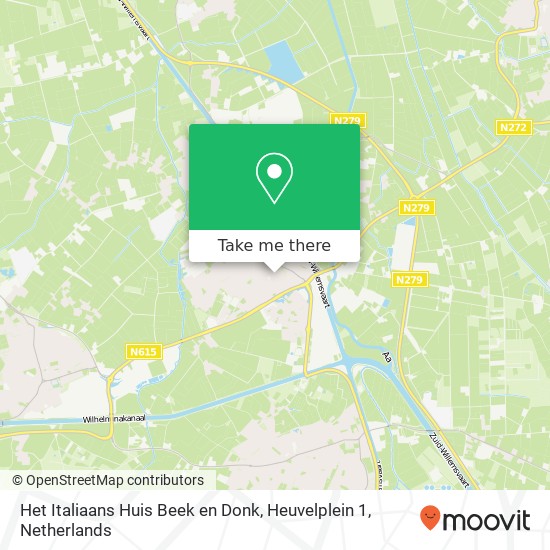 Het Italiaans Huis Beek en Donk, Heuvelplein 1 map