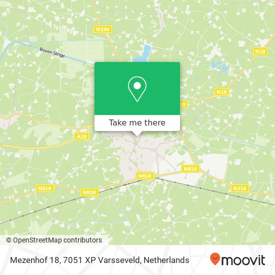 Mezenhof 18, 7051 XP Varsseveld Karte