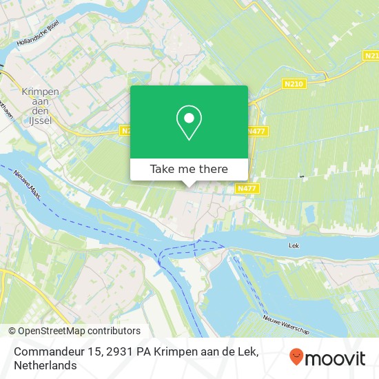 Commandeur 15, 2931 PA Krimpen aan de Lek map