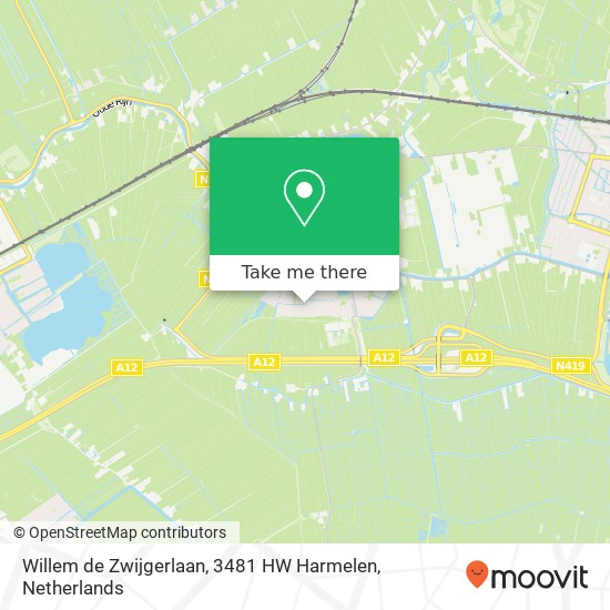 Willem de Zwijgerlaan, 3481 HW Harmelen Karte