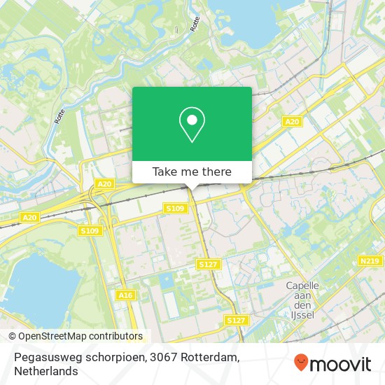 Pegasusweg schorpioen, 3067 Rotterdam map