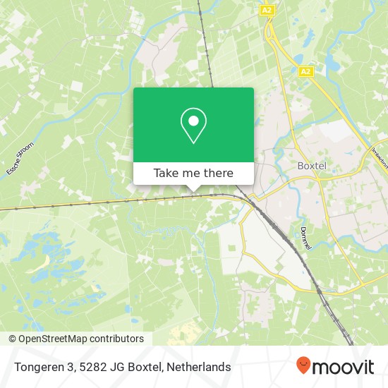 Tongeren 3, 5282 JG Boxtel Karte