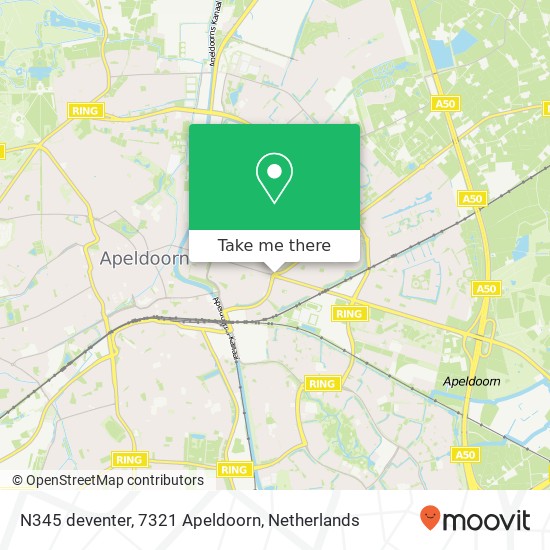 N345 deventer, 7321 Apeldoorn Karte