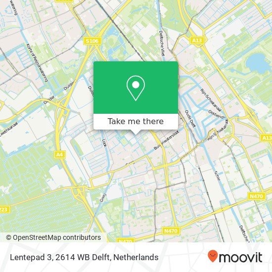 Lentepad 3, 2614 WB Delft map