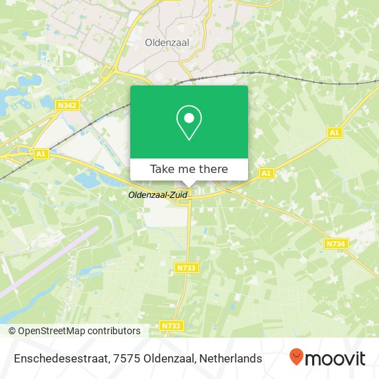 Enschedesestraat, 7575 Oldenzaal map