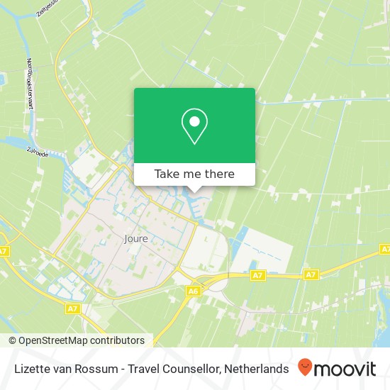 Lizette van Rossum - Travel Counsellor map