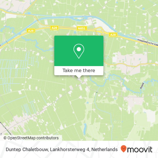 Duntep Chaletbouw, Lankhorsterweg 4 Karte