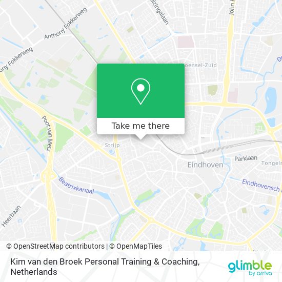 Kim van den Broek Personal Training & Coaching map